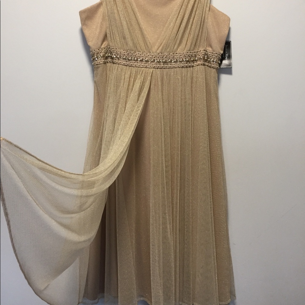 Jessica Howard Gold Dress